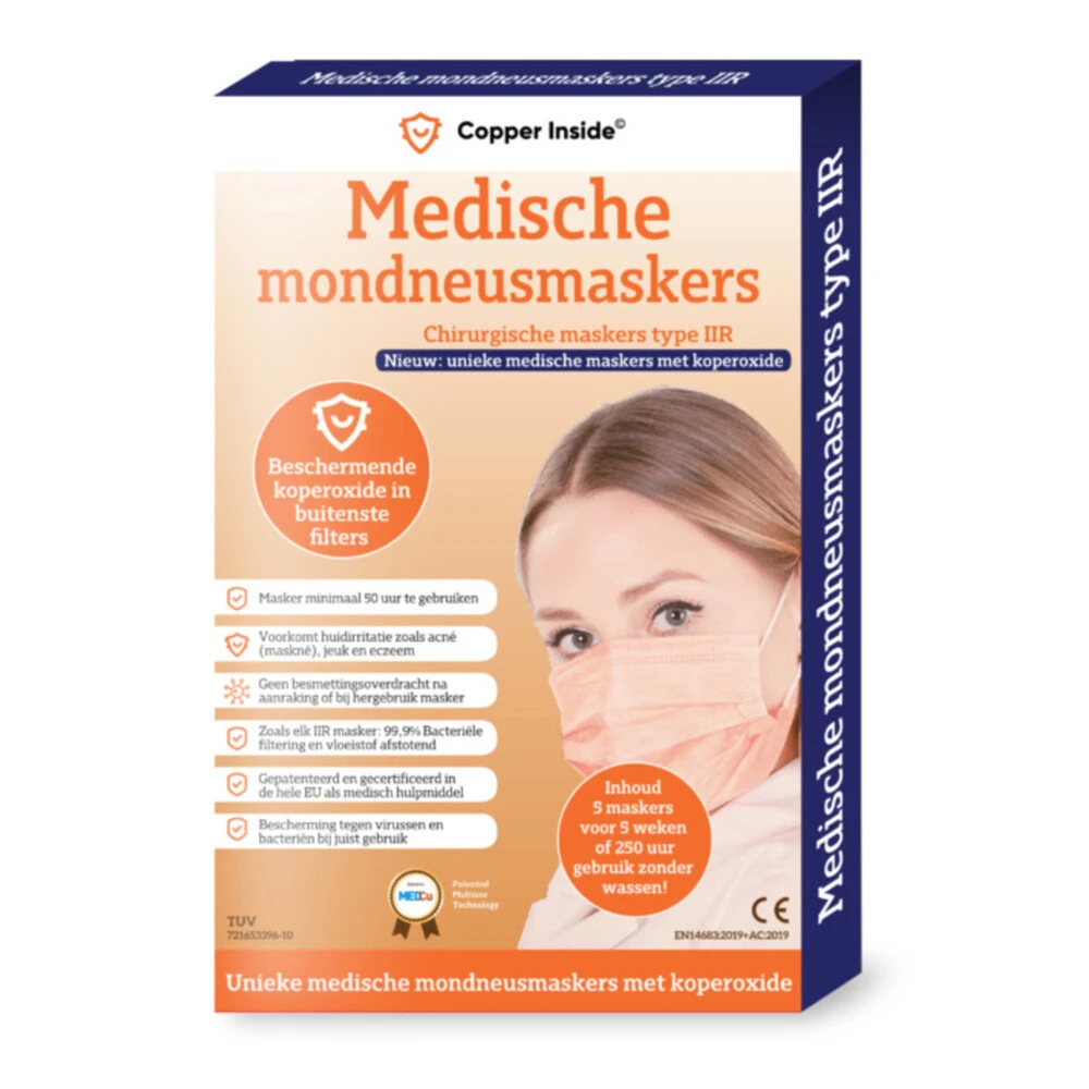 Medisch Mondmasker IIR Met Koper 3 Medisch Mondmasker IIR Met Koper