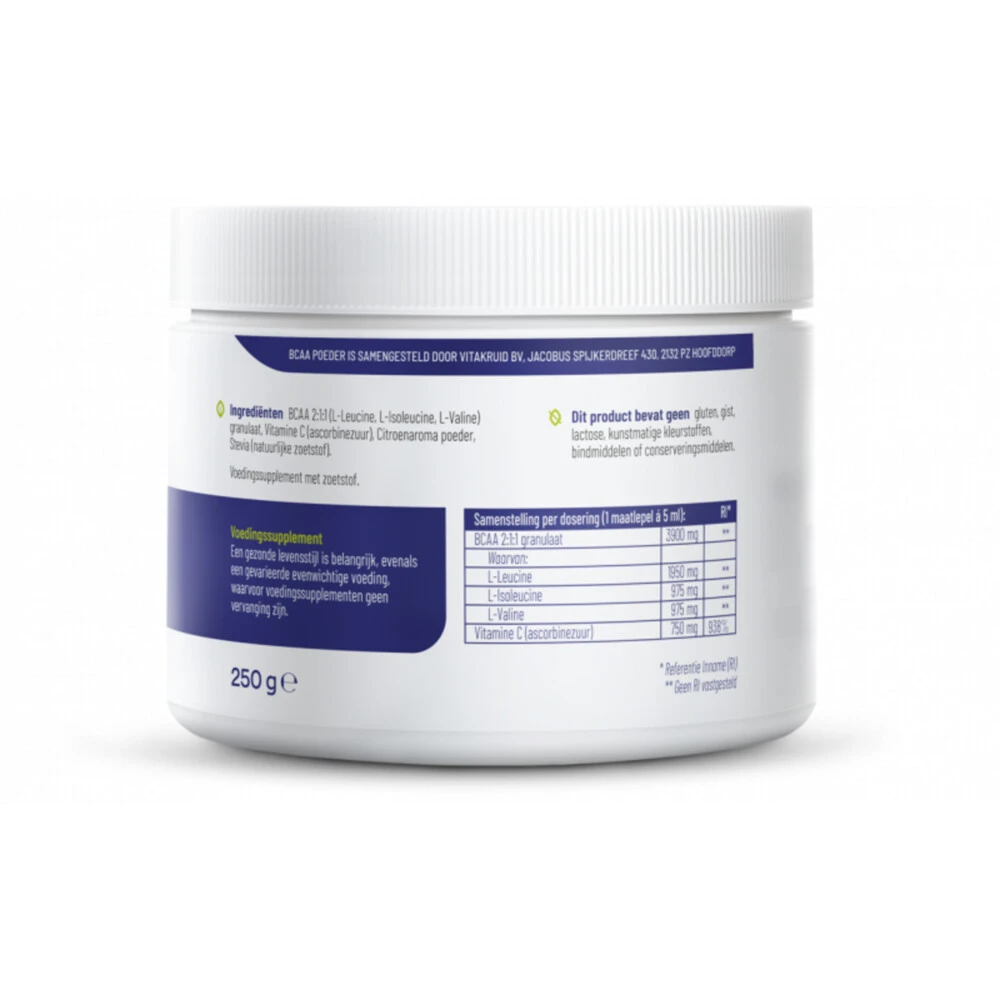 Vitakruid BCAA Poeder 5 Vitakruid BCAA Poeder - Afbeelding 3