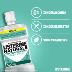 6x Listerine Naturals Mondwater Tandbescherming -Verzorgingsproducten 1040816 4