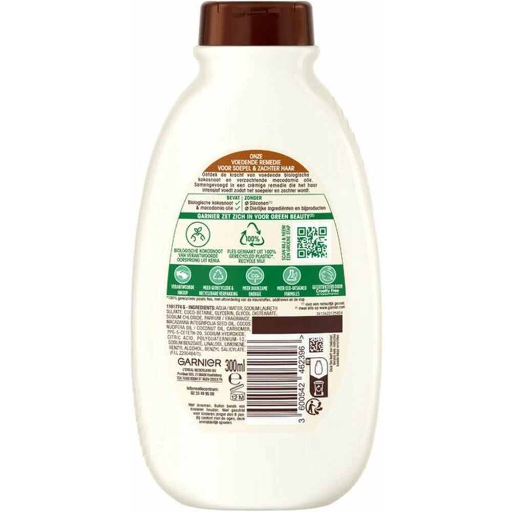 6x Garnier Loving Blends Kokosmelk En Macadamia Shampoo 4 6x Garnier Loving Blends Kokosmelk En Macadamia Shampoo - Afbeelding 2