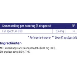 Vitakruid CBD Olie 5% Full Spectrum -Verzorgingsproducten 1050582 4