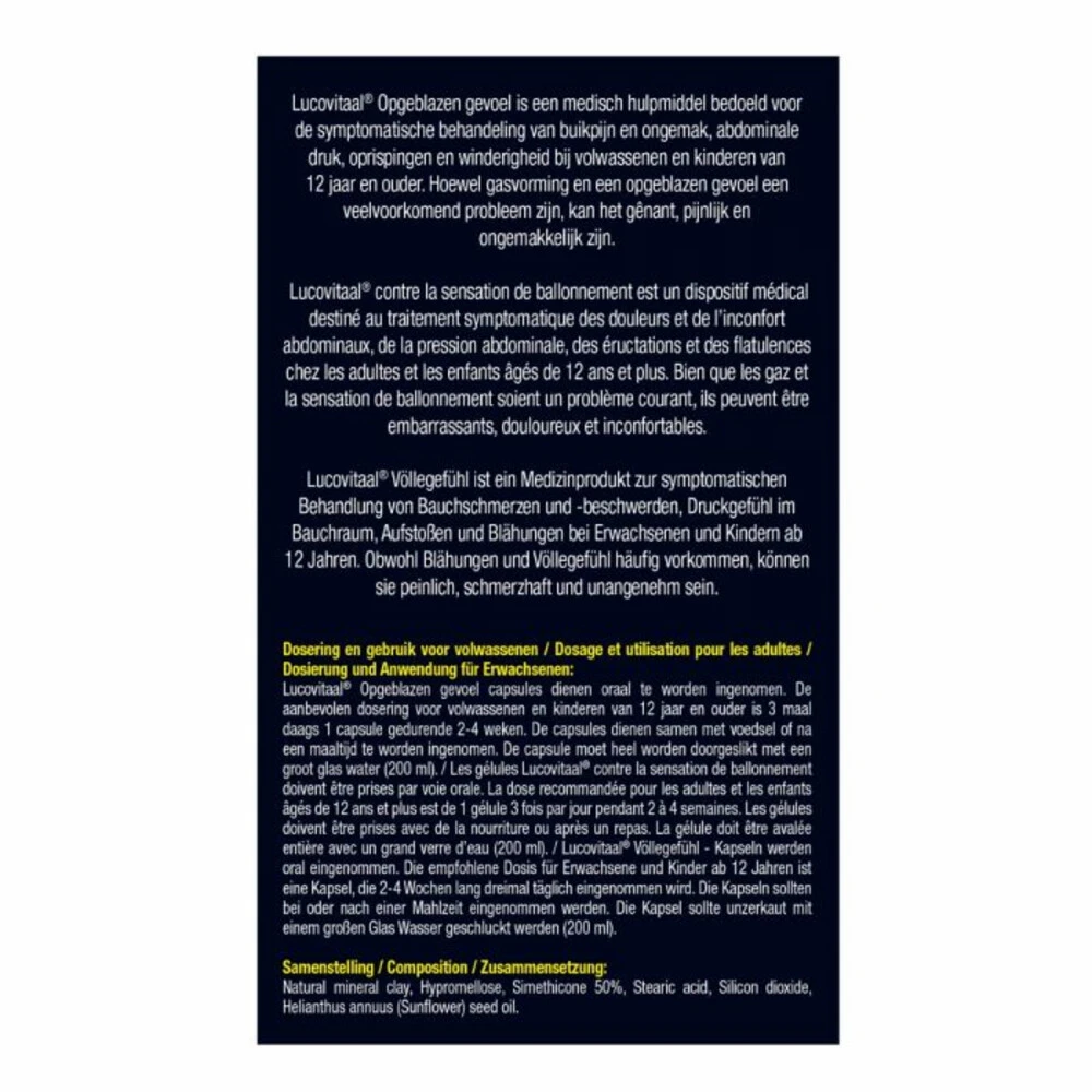 3x Lucovitaal Opgeblazen Gevoel 4 3x Lucovitaal Opgeblazen Gevoel - Afbeelding 2