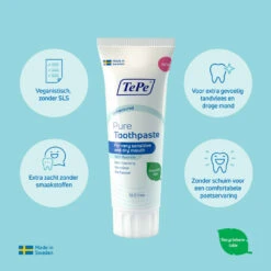 12x TePe Pure Tandpasta Unflavoured 9 12x TePe Pure Tandpasta Unflavoured -Verzorgingsproducten 1070735 3