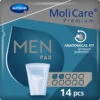 4x Molicare Premium Men Pad 2 Druppels 330 Ml Absorptie -Verzorgingsproducten 1073069