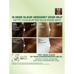 Garnier Nutrisse Creme Haarverf 53 - Licht Goudbruin -Verzorgingsproducten 132105 3
