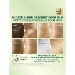 Garnier Nutrisse Creme Haarverf 80 - Licht Natuurlijk Blond -Verzorgingsproducten 754906 3
