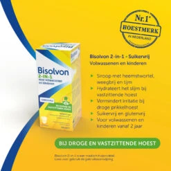 Bisolvon Hoestsiroop 2-in-1 Suikervrij -Verzorgingsproducten 993934 2